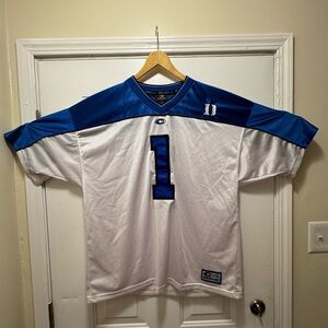 Colosseum Athletics Duke Blue Devils #1 Football Jersey XL White Royal Vintage